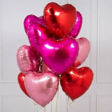 10PCS Durable Heart Balloons for Every Celebration