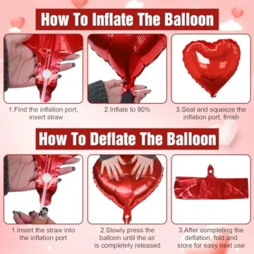 10PCS Durable Heart Balloons for Every Celebration