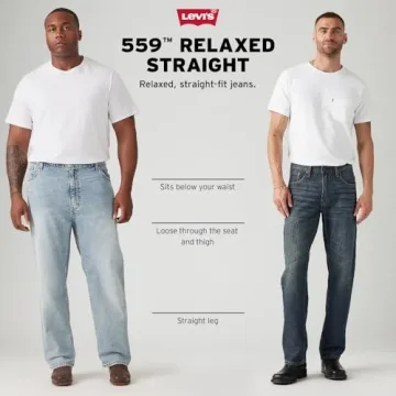 Levi's Men's 559 Relaxed Straight Jeans - Durable Comfort