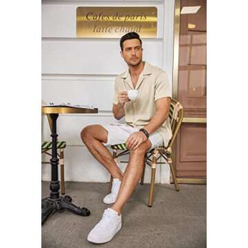 COOFANDY Men's Casual Button Down Shirt for Summer Style