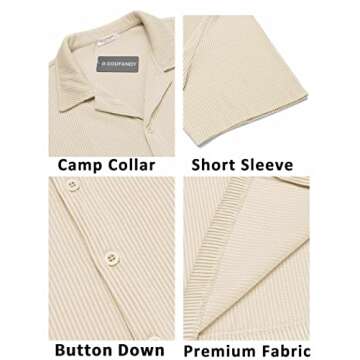 COOFANDY Men's Casual Button Down Shirt for Summer Style