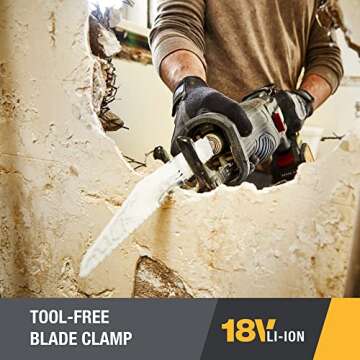 Cat DX52 Cordless Reciprocating Saw with 3000 SPM