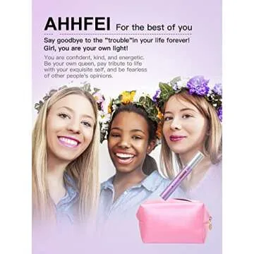 AHHFEI Rechargeable 5 in 1 Ear and Nose Hair Trimmer for Women, 2025 Professional Painless Eyebrow & Facial Hair Trimmer with Powerful Motor and Dual-Edge Blades Easy Cleansing