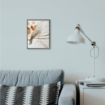Owl in Autumn Forest Framed Wall Art - Stupell Industries