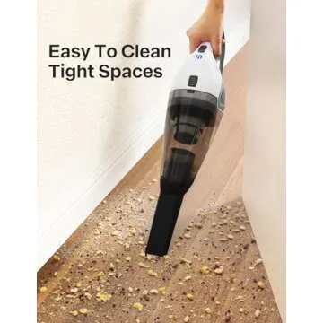 Handheld Vacuum Cleaner, Powerful Suction Portable Lightweight Hand Held Vacum Cordless with 25-30Mins Long Runtime Rechargeable Battery Quick Charge for Home Car Carpet Stairs Pet Hair Cleaning
