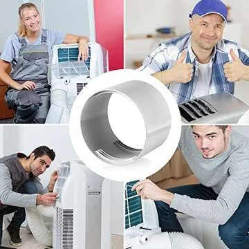 Versatile 5.9 Inch Exhaust Hose Connector for Portable AC