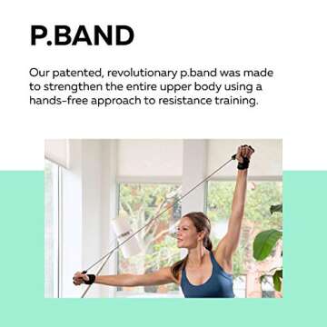 P.volve Ultimate Kit - Exercise Ball, Ankle Weights and Resistance Bands, Hand Weights for at Home Workouts, Black