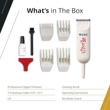 Wahl Professional Classic Peanut Trimmer Versatile Clippertrimmer Lightweight Corded