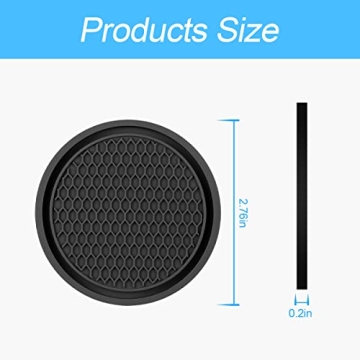 Universal Non-Slip Car Cup Holder Coasters 4 Pack