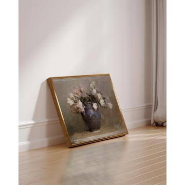 Vintage Botanical Canvas Wall Art Framed Floral Print