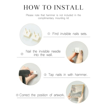 Vintage Botanical Canvas Wall Art Framed Floral Print