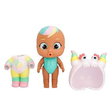Cry Babies Magic Tears Jumpy Monsters - 7+ Surprise Accessories, Doll | Kids Age 3+