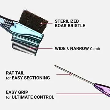 RED by Kiss Chrome Edge Brush for Perfect Hair Edges