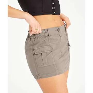 Stylish Y2K Women's Mini Cargo Skirt with Pockets