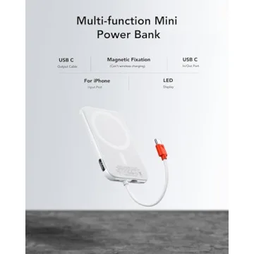 VRURC Mini Portable Charger - 5000mAh Slim Power Bank