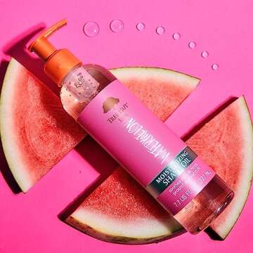 Tree Hut Moisturizing Shave Oil Watermelon, 7.7 fl oz, Gel-to-Oil Formula