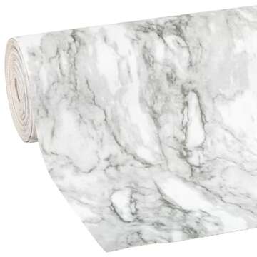 Smooth Top EasyLiner - Stylish Non-Slip Shelf Liner 12in x 24ft