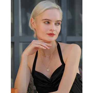 14K Gold Plated Clover Necklace - Luck & Love Symbol