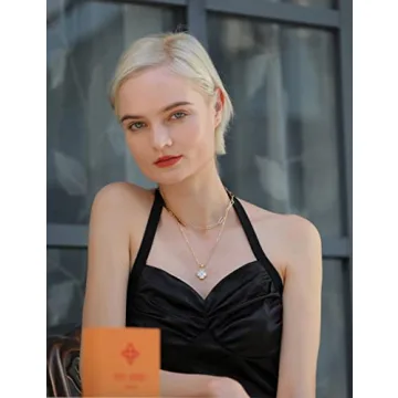 14K Gold Plated Clover Necklace - Luck & Love Symbol