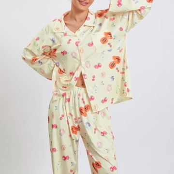 Passec Floral Pajama Set for Women Comfortable and Chic