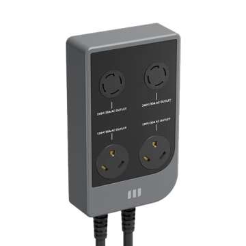 Mango Power mSocket Pro, 240V Split-Phase Support, Supports Dual Mango Power E Units for Expansion, ...