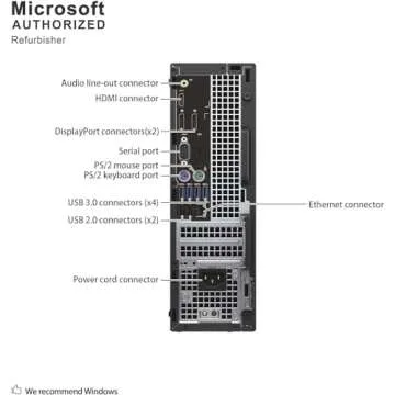 Dell Optiplex 5050 SFF PC Desktop Computer PC Setup, 24" New FHD Monitor, Intel Core i7-7700 3.6GHz Up to 4.2GHz, 16GB RAM, 512GB SSD, RGB Keyboard, Mouse, DP Cable, Win 10 Pro(Renewed)