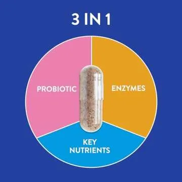 FRISKA Men’s Daily Digestive Enzyme and Probiotics Supplement for Men's Gut Health