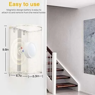 PESUTEN Rechargeable Wall Lights with Remote Control