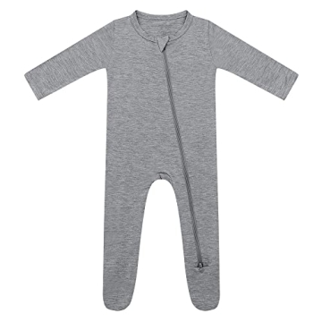 HAPIU Bamboo Rayon Baby Footed Pajamas - Soft, Safe & Stylish for Newborns