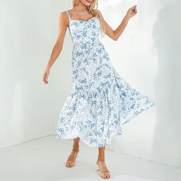 Elegant Women's Floral Maxi Dress Perfect for Summer Events