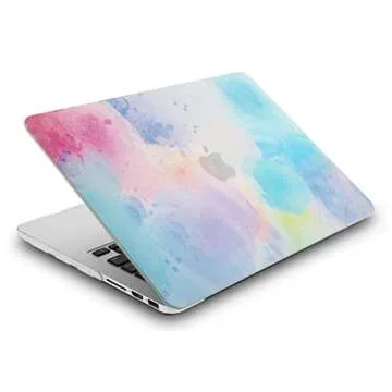 KECC Compatible with MacBook Air 13 inch Case 2020 2019 2018 A1932 Retina Touch ID Plastic Hard Shell Keyboard Cover (Rainbow Mist 2)