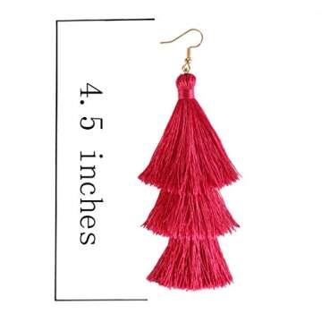 Handmade ELEARD Tassel Earrings for Vibrant Style