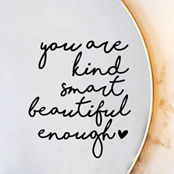 Set of 2 Self Affirmation Mirror Decals for Kids and Teens - Boost Confidence