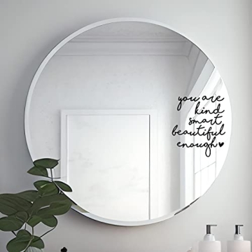 Positive Affirmation Mirror Decal Set for Daily Motivation