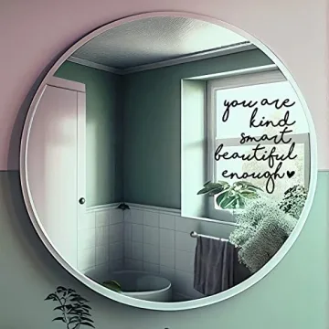 Positive Affirmation Mirror Decal Set for Daily Motivation