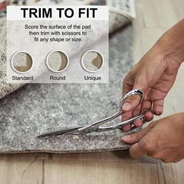 Non-Slip Rug Pad Gripper by Mohawk Home 8x10