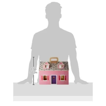 Melissa & Doug Fold & Go Wooden Dollhouse for Kids