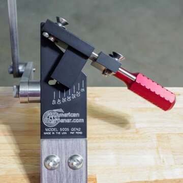 All American Sharpener Model 5005 - Adjustable Mower Blade Tool