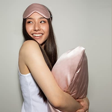 Clementine Silk Eye Mask - Luxurious Comfort for Sleep