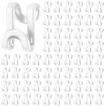 Space-Saving 100 Pcs Clothes Hanger Connector Hooks