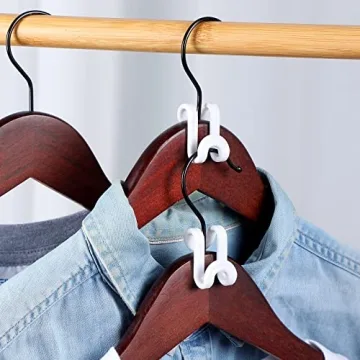 Space-Saving 100 Pcs Clothes Hanger Connector Hooks