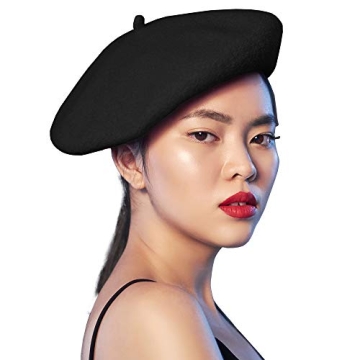 Skeleteen Stylish Black Beret for Everyone