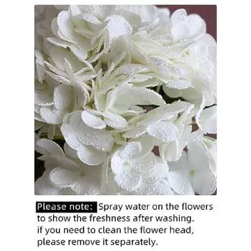 Beautiful 4pcs 21" Faux White Hydrangeas for Decor