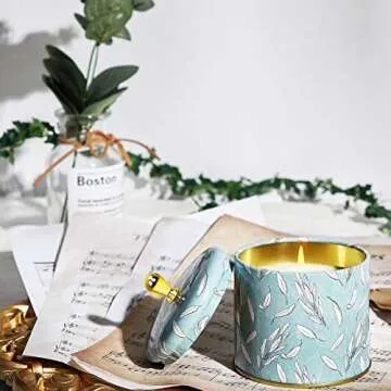 Sage Candle for Cleansing,Soy Candles for Meditation,Purification, Chakra Healing,Pure White Sage Aromatherapy Candles,Portable Travel Tin 7.05Oz