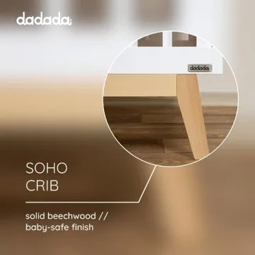 dadada Baby Soho Crib – Eco-Friendly Design, 3-in-1 Convertible