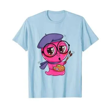 Slick Slime Sam Unisex Adult Blue Cartoon Painting T-Shirt - Comfortable, Stylish, and Fun!