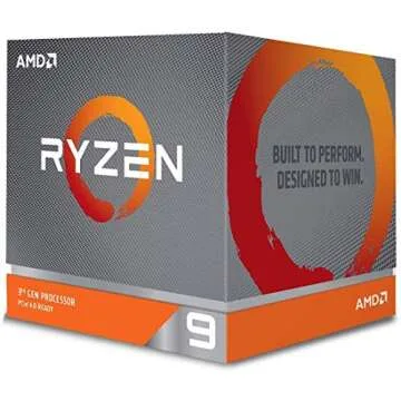 AMD Ryzen 9 3900X 12-core, 24-thread unlocked desktop processor with Wraith Prism LED Cooler