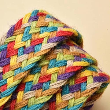 uniquetotop Womens Linen Woven Waist Belts Boho Vintage Ladies Braided Wooden Style Buckle Elastic Stretch Waist Dress Band Skinny Dress Belt, Colorful, One Size