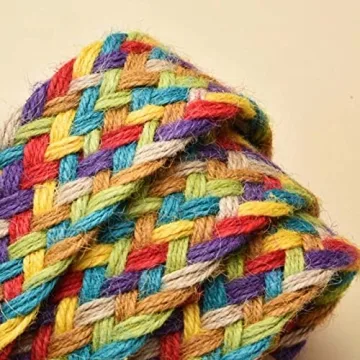 uniquetotop Womens Linen Woven Waist Belts Boho Vintage Ladies Braided Wooden Style Buckle Elastic Stretch Waist Dress Band Skinny Dress Belt, Colorful, One Size