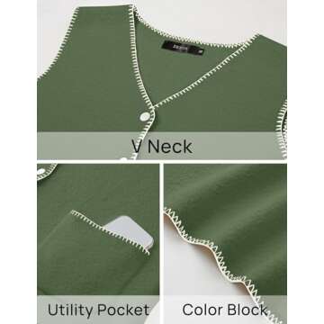 Stylish ZESICA Women's Sweater Vest for All Occasions